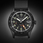 Seiko 5 sports SSK025K1 - cinturino pelle nero - cassa acciaio nero - quadrante nero con datario